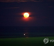 밤바다 밝히는 보름달