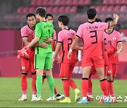 [올림픽포토]4-0 대승 거둔 올림픽 축구대표팀