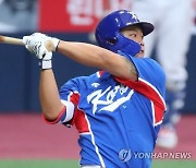 [올림픽] '강백호 결승포' 야구 대표팀, 키움과 최종 평가전 2-1승리