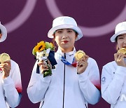 [도쿄2020]한국女양궁, 올림픽 9연패..유도 안바울 동메달(종합)