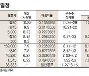 [표]유가증권 유무상증자 일정