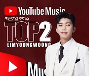 임영웅, 최근 7일 기준 한국 유튜브 뮤직 차트 인기 아티스트 TOP2