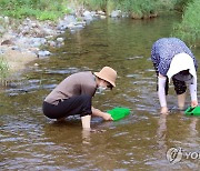 "다슬기 잡으며 무더위 날려요"