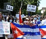 SPAIN CUBA PROTESTS
