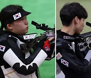 남태윤-권은지, 10m 공기소총 혼성 4위..동메달 실패