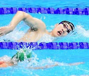 1위 달리다 마지막 50m에서 처졌다.. 황선우, 자유형 200m 7위