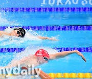 [MD포토] 황선우 '150m까지 1위였는데..'