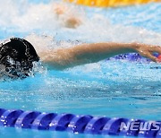 [도쿄2020]수영 황선우, 자유형 100m 한국신..준결승 안착