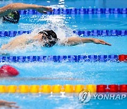 [올림픽] 경기 중반 1위 달렸던 황선우