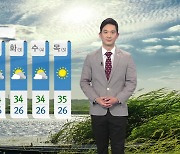 [날씨] 내일도 찜통더위 계속..수도권과 충청, 전북 내륙 오후부터 소나기