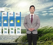 [날씨] 내일도 찜통더위 계속..수도권, 충청, 전북 내륙 오후부터 소나기