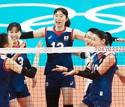 [도쿄올림픽]한국 女배구, 도미니카共에 풀세트 승리..8강행 청신호