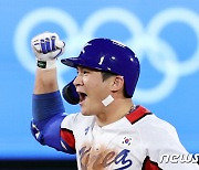 [올림픽] 국가대표 오지환, 이스라엘전 3타점 맹활약..명예회복