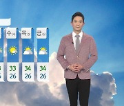 [날씨] 내일도 찜통더위 기승..곳곳에 소나기