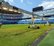 대전, 월드컵경기장 잔디·토양 교체 및 인공 채광기 도입