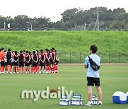 [MD포토] 올림픽축구대표팀 '회복훈련 시작'