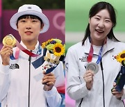 '활·총·칼' 3인방 올림픽 대활약..안산, 올림픽 '金金金' 신기록