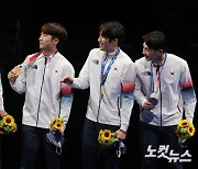 펜싱 남자 대표팀, 에페 단체 자랑스러운 동메달
