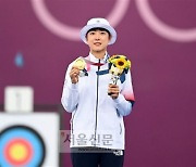 [서울포토] 올림픽 역사 쓴 안산