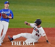 '답답한 타선'에 발목잡힌 한국 야구..미국에 역전패 [TF사진관]