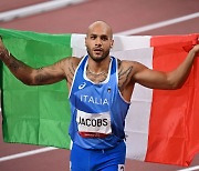 [도쿄올림픽]제이콥스, 이탈리아 선수 최초 男100m 金 이변