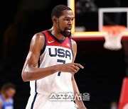 [2020도쿄]케빈 듀란드, 미국 올림픽 농구 최다 득점 새 기록 쓰다