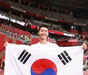 높이뛰기 우상혁, 4위 2.35 한국신기록 달성