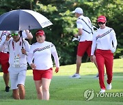 [올림픽] 코스 익히는 여자 골프 대표팀