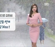 [날씨] 광주·전남 내일까지 곳곳 강한 비..우산 챙기세요!
