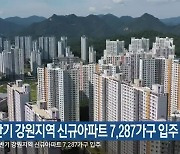 올 하반기 강원지역 신규아파트 7,287가구 입주