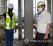정왕국 한국철도 사장직무대행, 동해선 모량신호장 신축공사 현장 점검