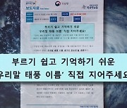 [백브리핑] '고니' 대체할 새로운 태풍 이름은?