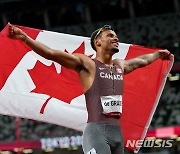 [도쿄2020]더그래스, 캐나다 사상 첫 올림픽 200m 금메달