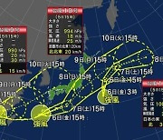 '도쿄 올림픽' 일본 태풍 3개 엄습..10호 이어 11호도 발생