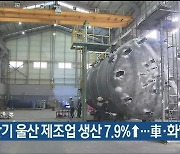 상반기 울산 제조업 생산 7.9%↑..車·화학 호조