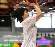 [JB포토] U19 여자농구대표팀, 변소정 '마무리는 점프슛'