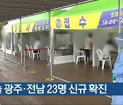 오늘 광주·전남 23명 신규 확진