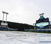 [포토] 삼성vs두산 '경기 변수는 날씨'