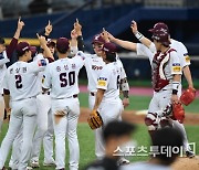 [ST포토] 키움, KT 상대로 3-1 승리