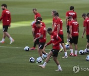 PORTUGAL SPARTAK MOSCOW TRAINING SESSION