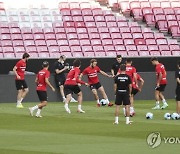 PORTUGAL SPARTAK MOSCOW TRAINING SESSION