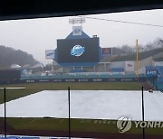 프로야구 두산-삼성 경기 비로 취소..추후 재편성