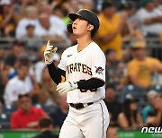 신바람 박효준, MLB 첫 홈런 날렸으나..피츠버그는 6연패(종합)