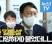 [영상] 윤석열에 이준석과 '갈등설' 물었더니.."그건 소설 아닙니까?"