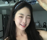 한지우, 육아 중에도 예쁜 '리틀 송혜교'..상큼 미모+여전한 베이글 몸매