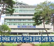 '주정차 과태료 부당 면제' 서구청 공무원 34명 징계