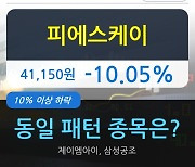 피에스케이, 전일대비 -10.05% 하락.. 이 시각 거래량 104만3442주