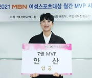 '최초 3관왕' 안산X'첫 메달 쾌거' 여서정,   MBN 여성스포츠대상 7월 MVP 수상