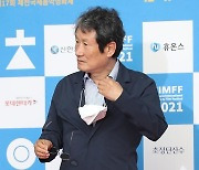 [포토]문성근, '마스크 벗고'