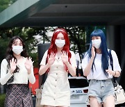 지한-조아-박소은 '소녀들의 출근길'[★포토]